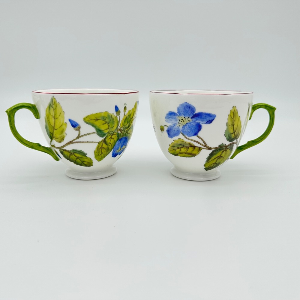 Royal Collection Trust Chelsea Porcelain Mugs Cups Pair Clarence House Set of 2